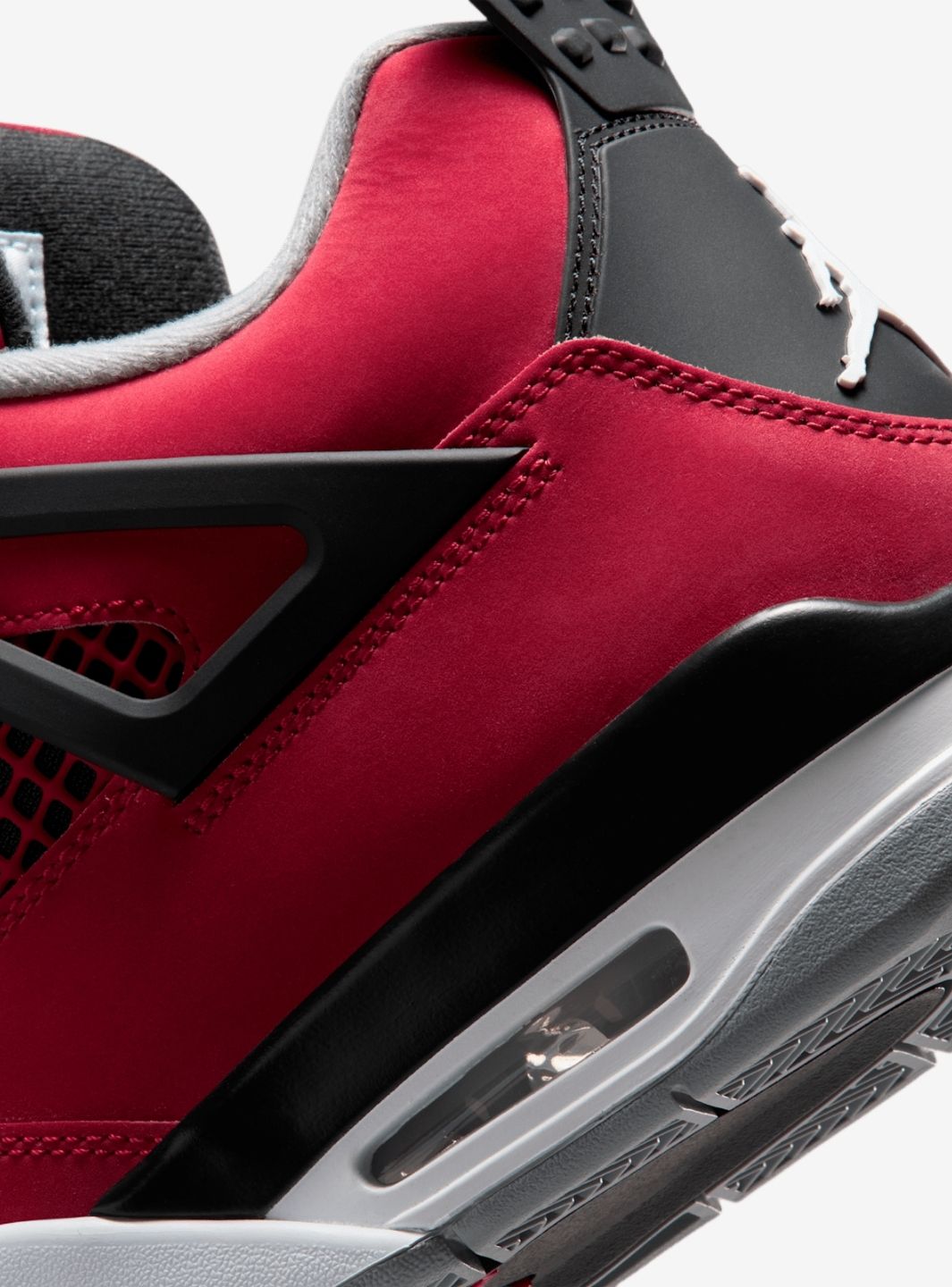 Nike Air Jordan 4 Retro Toro Bravo sneakers alte in rosso nero - vista dall'alto