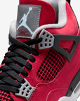 Nike Air Jordan 4 Retro Toro Bravo sneakers alte in rosso nero - vista posteriore
