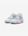 Nike Air Jordan 4 Retro Valentine's Day sneakers alte in rosa bianco - vista frontale