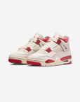 Nike Air Jordan 4 Retro Valentine's Day Sierra Red sneakers alte in rosso bianco - vista frontale