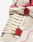 Nike Air Jordan 4 Retro Valentine's Day Sierra Red sneakers alte in rosso bianco - dettaglio suola