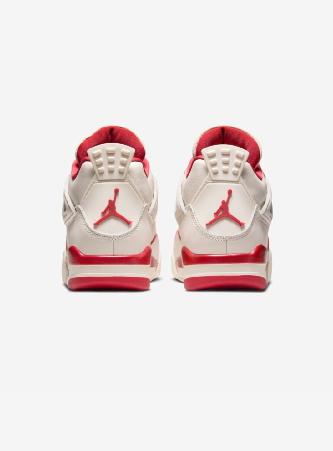 Nike Air Jordan 4 Retro Valentine's Day Sierra Red sneakers alte in rosso bianco - vista dall'alto