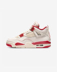 Nike Air Jordan 4 Retro Valentine's Day Sierra Red sneakers alte in rosso bianco - vista laterale
