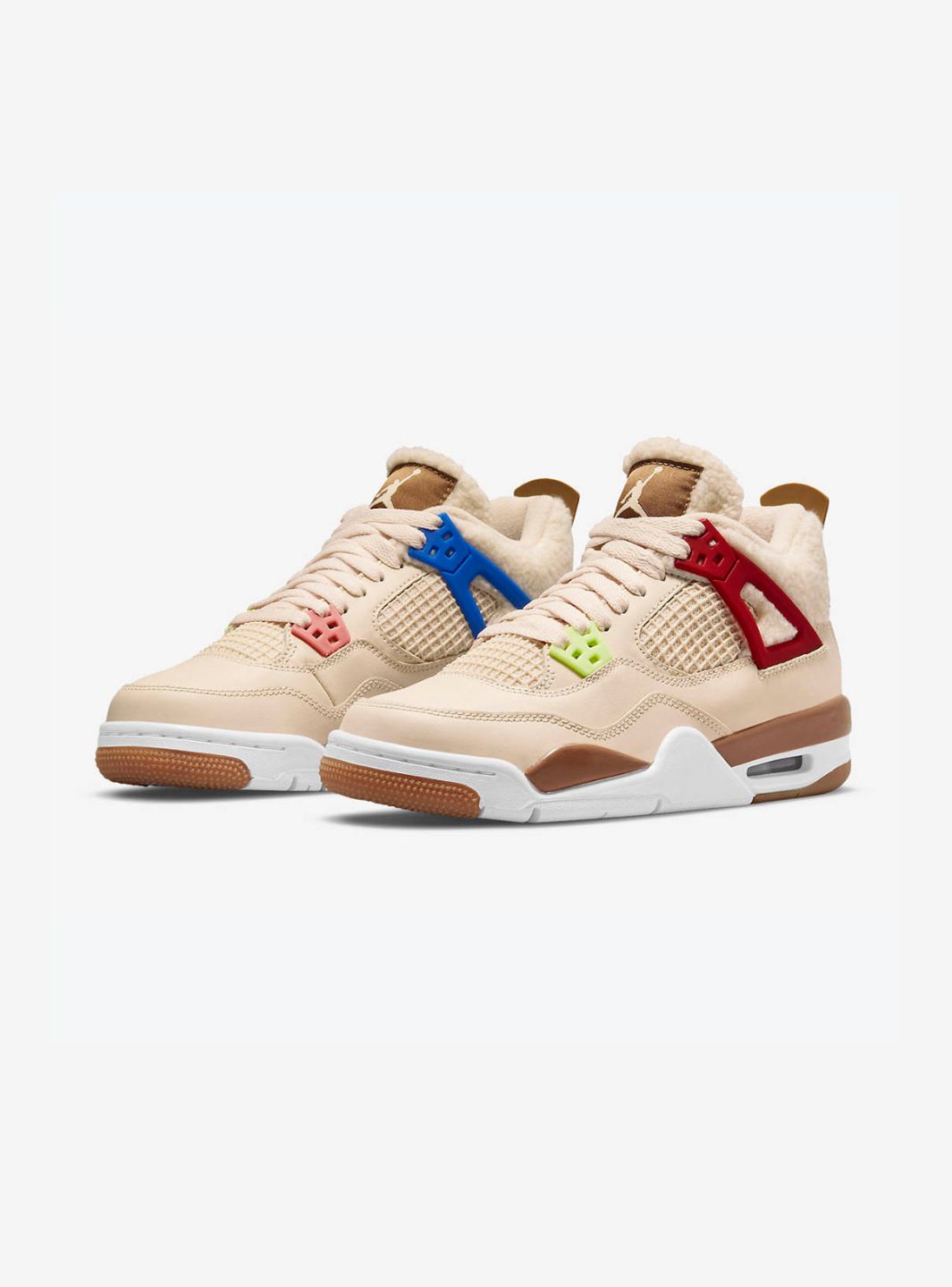 Nike Air Jordan 4 Retro Where the Wild Things Are sneakers alte in beige marrone - vista frontale