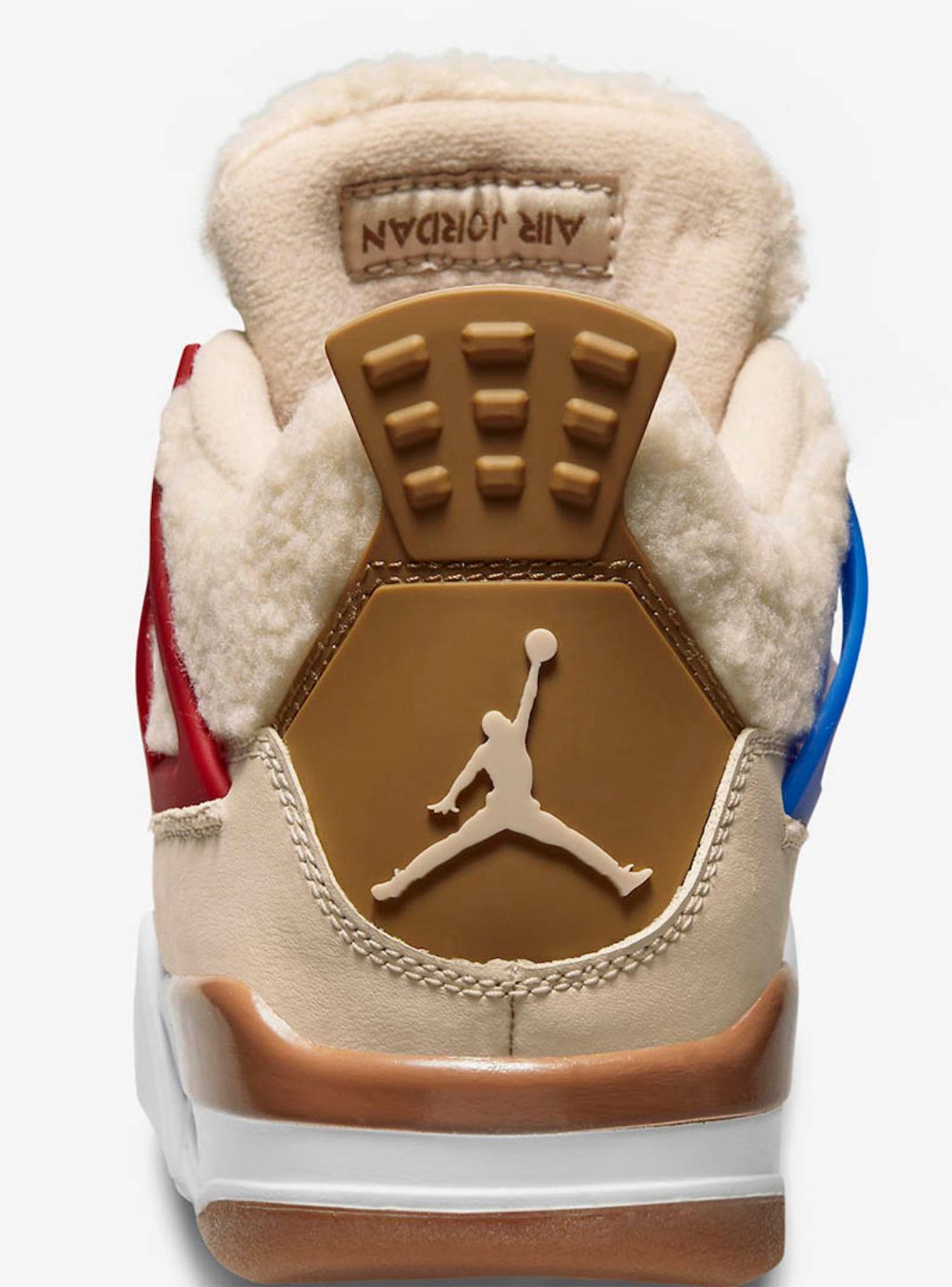 Nike Air Jordan 4 Retro Where the Wild Things Are sneakers alte in beige marrone - indossate
