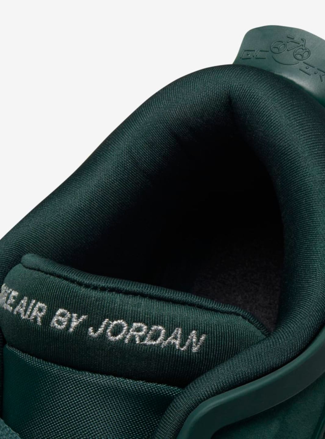 Nike Air Jordan 4 Retro Nigel Sylvester Grandma's Driveway sneakers alte in verde grigio - dettaglio tomaia
