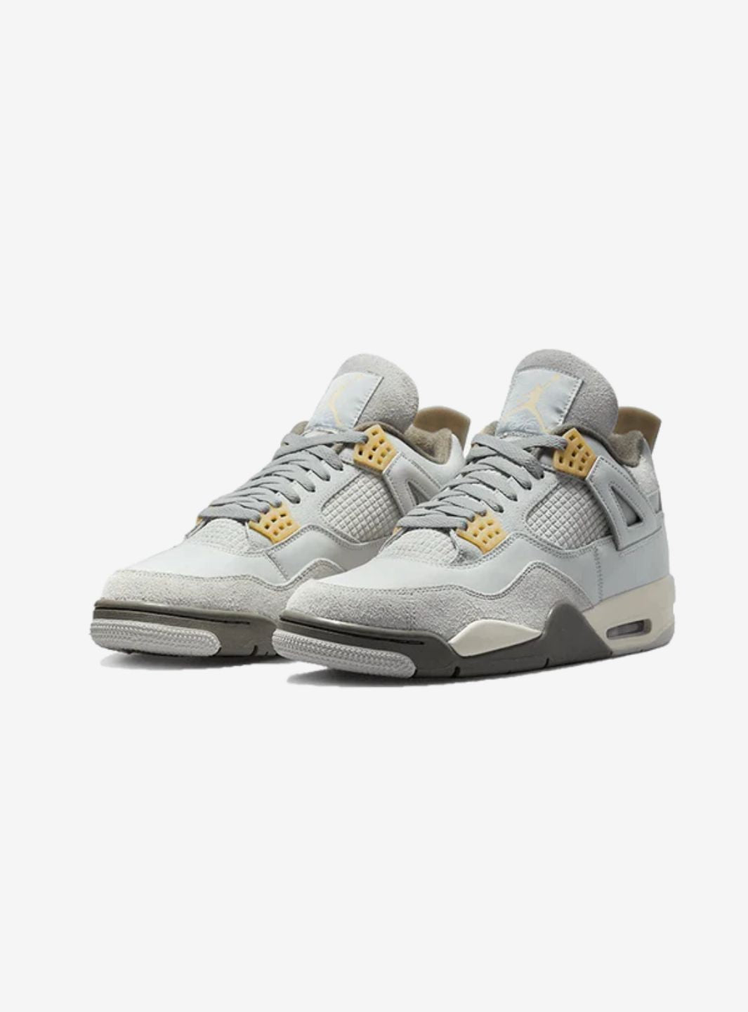 Nike Air Jordan 4 Retro SE Craft Photon Dust sneakers alte in grigio beige - vista frontale