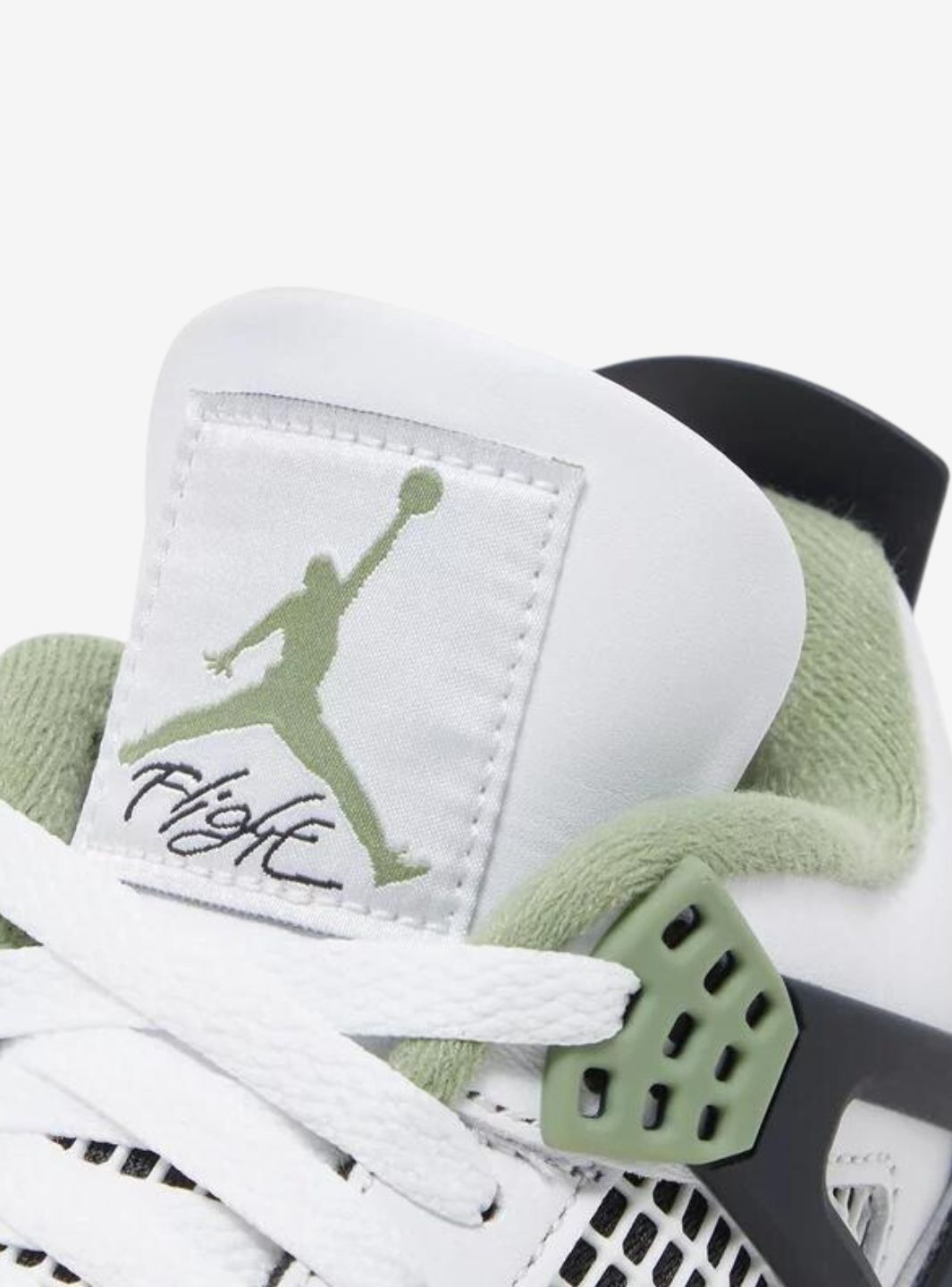 Nike Air Jordan 4 Retro Seafoam sneakers alte in verde acqua - vista posteriore