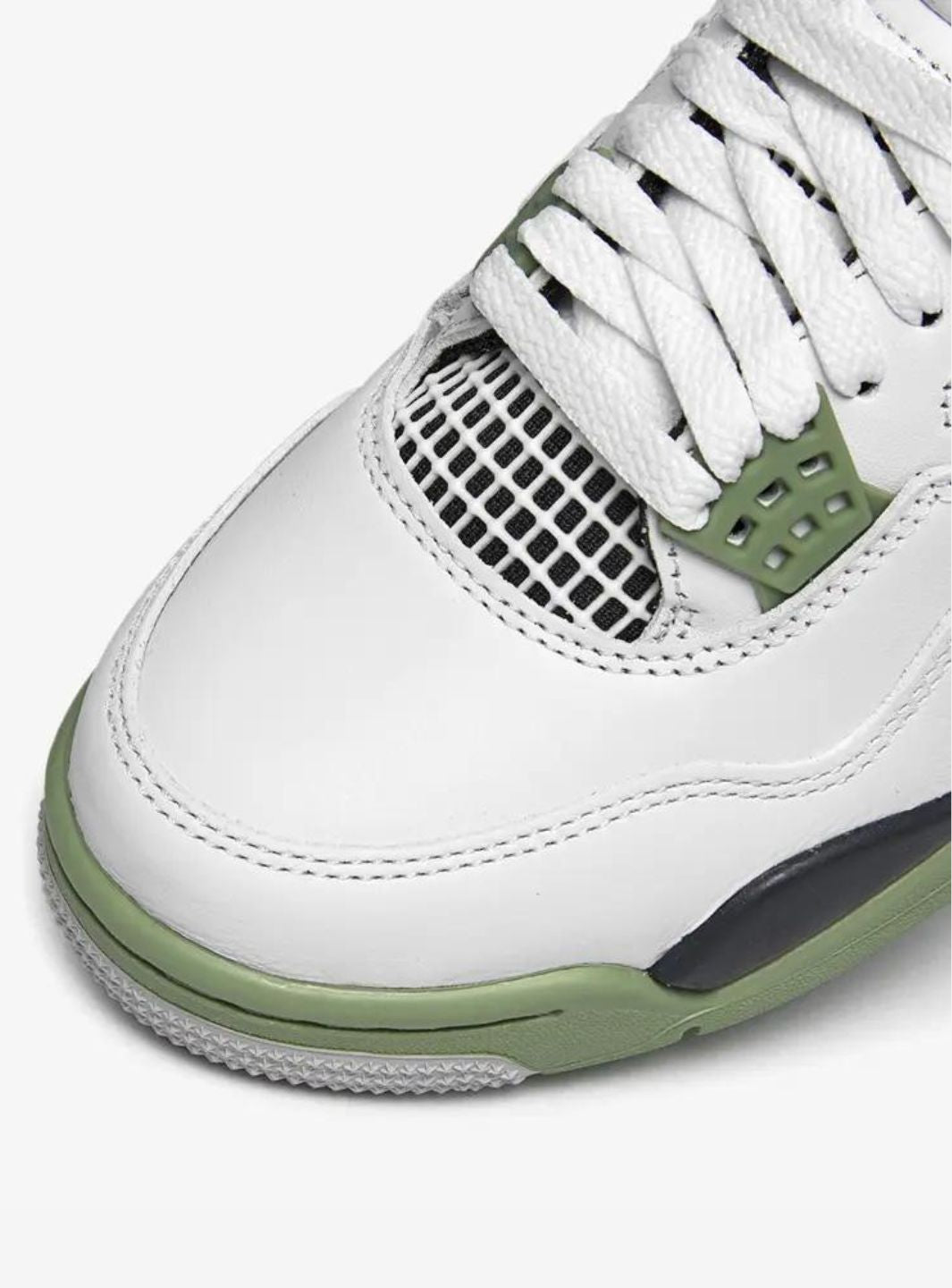 Nike Air Jordan 4 Retro Seafoam sneakers alte in verde acqua - vista dall'alto