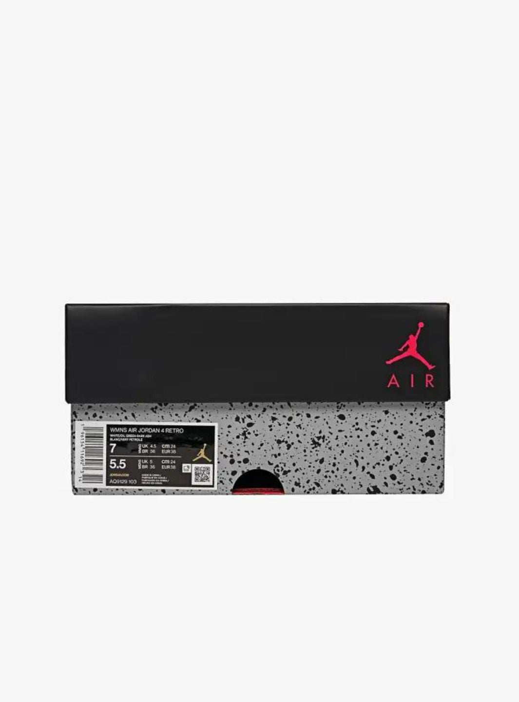 Nike Air Jordan 4 Retro Seafoam sneakers alte in verde acqua - dettaglio tallone