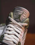 Nike Air Jordan 4 Retro Seafoam sneakers alte in verde acqua - vista frontale
