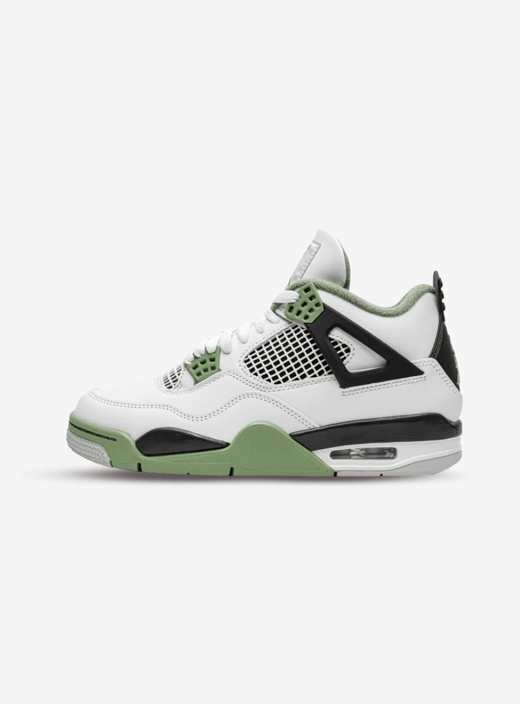 Nike Air Jordan 4 Retro Seafoam sneakers alte in verde acqua - vista laterale