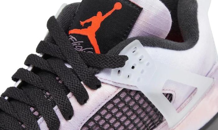 Nike Air Jordan 4 Retro Zen Master sneakers alte in grigio verde - vista posteriore