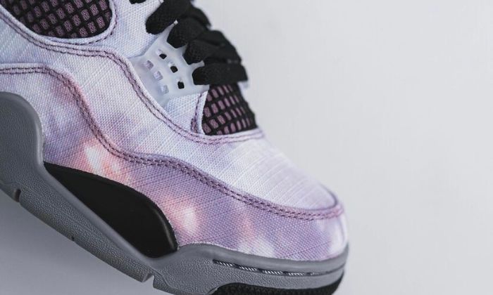Nike Air Jordan 4 Retro Zen Master sneakers alte in grigio verde - vista dall'alto