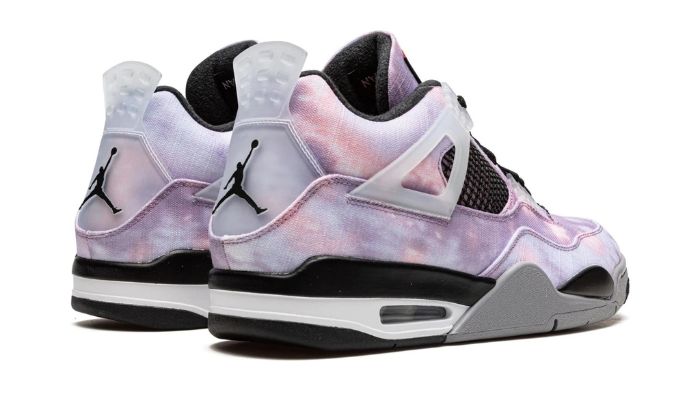 Nike Air Jordan 4 Retro Zen Master sneakers alte in grigio verde - dettaglio suola