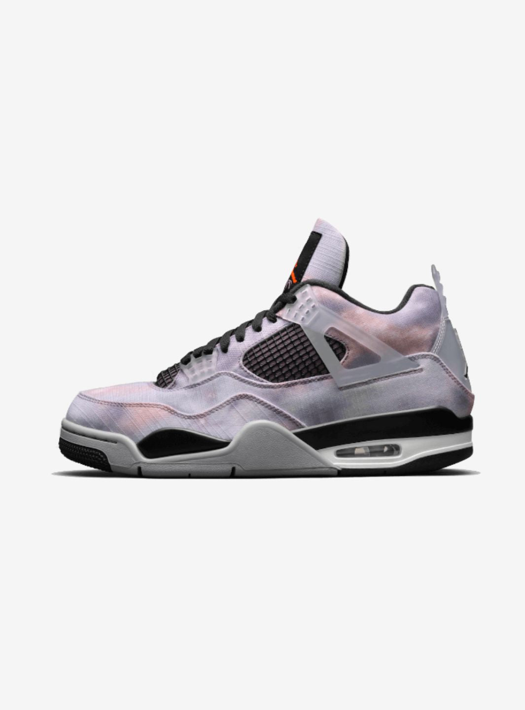 Nike Air Jordan 4 Retro Zen Master sneakers alte in grigio verde - vista laterale