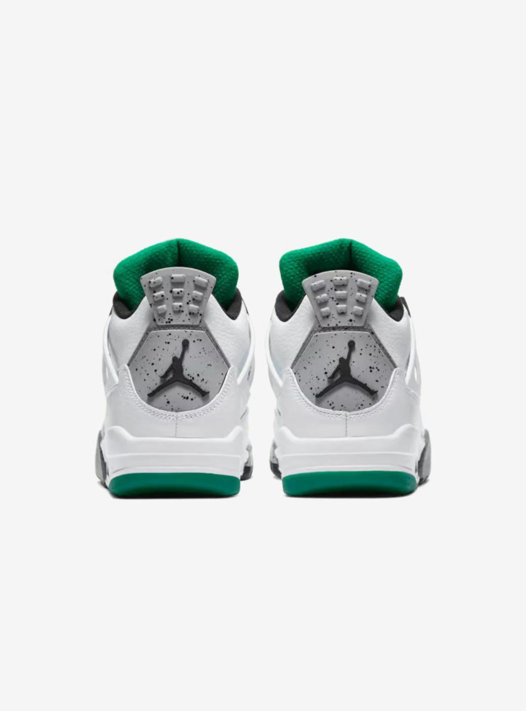 Nike Air Jordan 4 Retro Lucid Green Rasta sneakers alte in verde nero - vista dall'alto