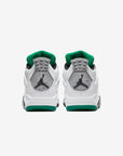 Nike Air Jordan 4 Retro Lucid Green Rasta sneakers alte in verde nero - vista dall'alto