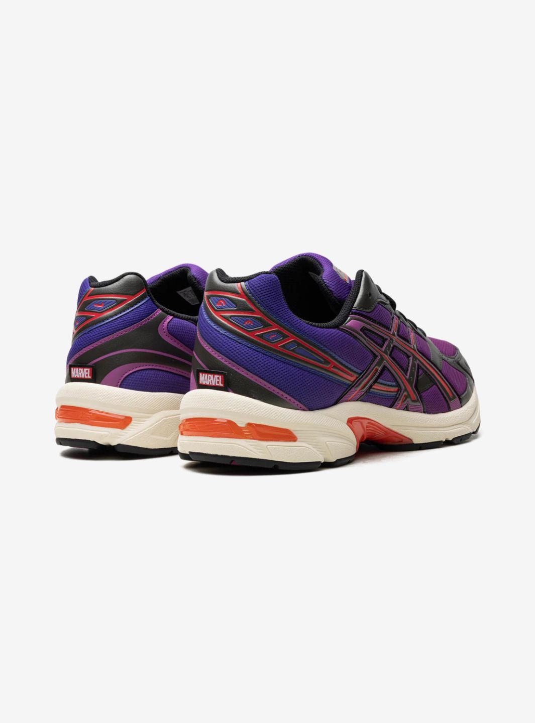 Asics Gel-1130 Kith Marvel Villains Magneto sneakers basse uomo e donna in mesh e pelle sintetica multicolore, dettaglio suol