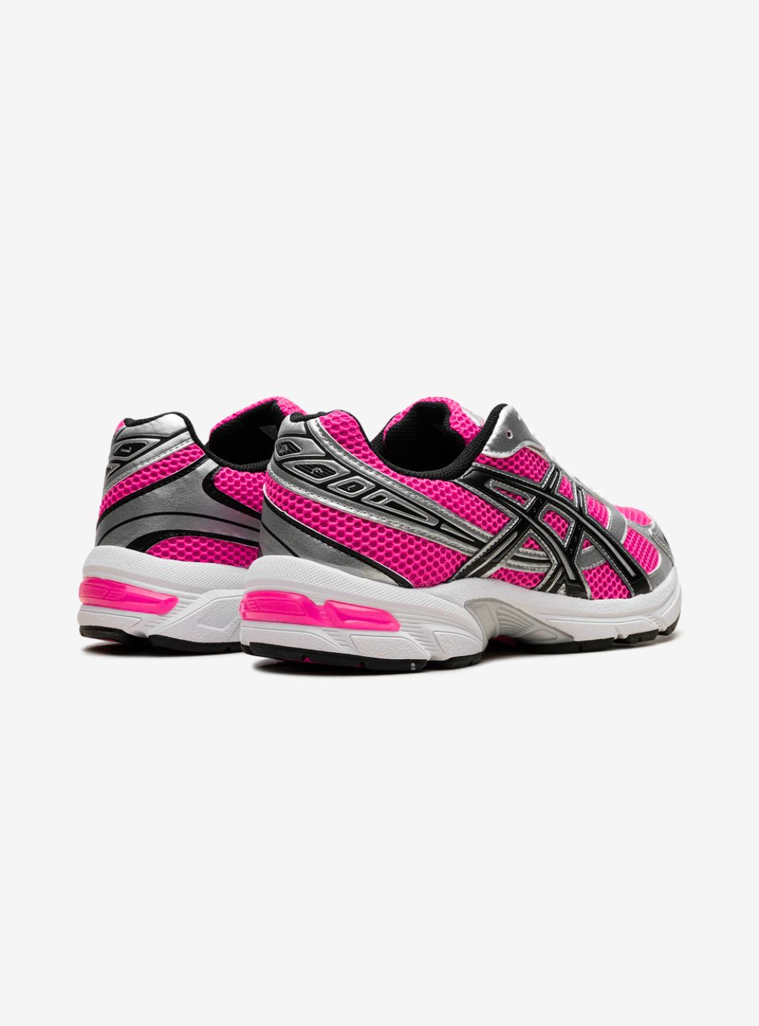 Asics Gel-1130 Neon Pack Pink sneakers basse uomo e donna in mesh e pelle sintetica rosa, dettaglio suola