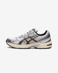 Asics Gel-1130 White Clay Canyon sneakers basse uomo e donna in mesh e pelle sintetica bianco terracotta, vista laterale