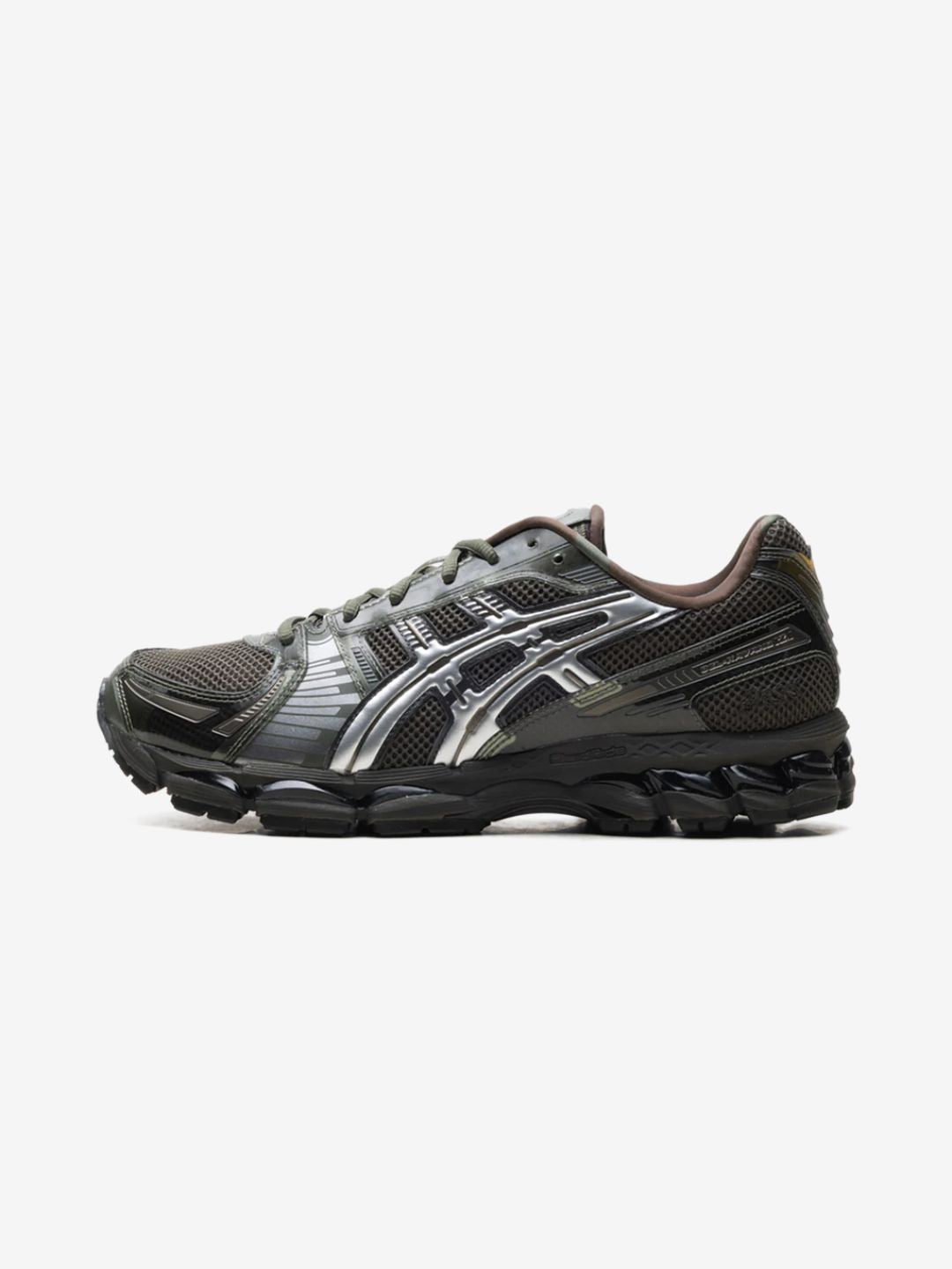 Asics Gel-Kayano 12.1 Kith Marvel vs. Capcom Captain America vs. Guile sneakers basse uomo e donna in mesh, pelle sintetica e