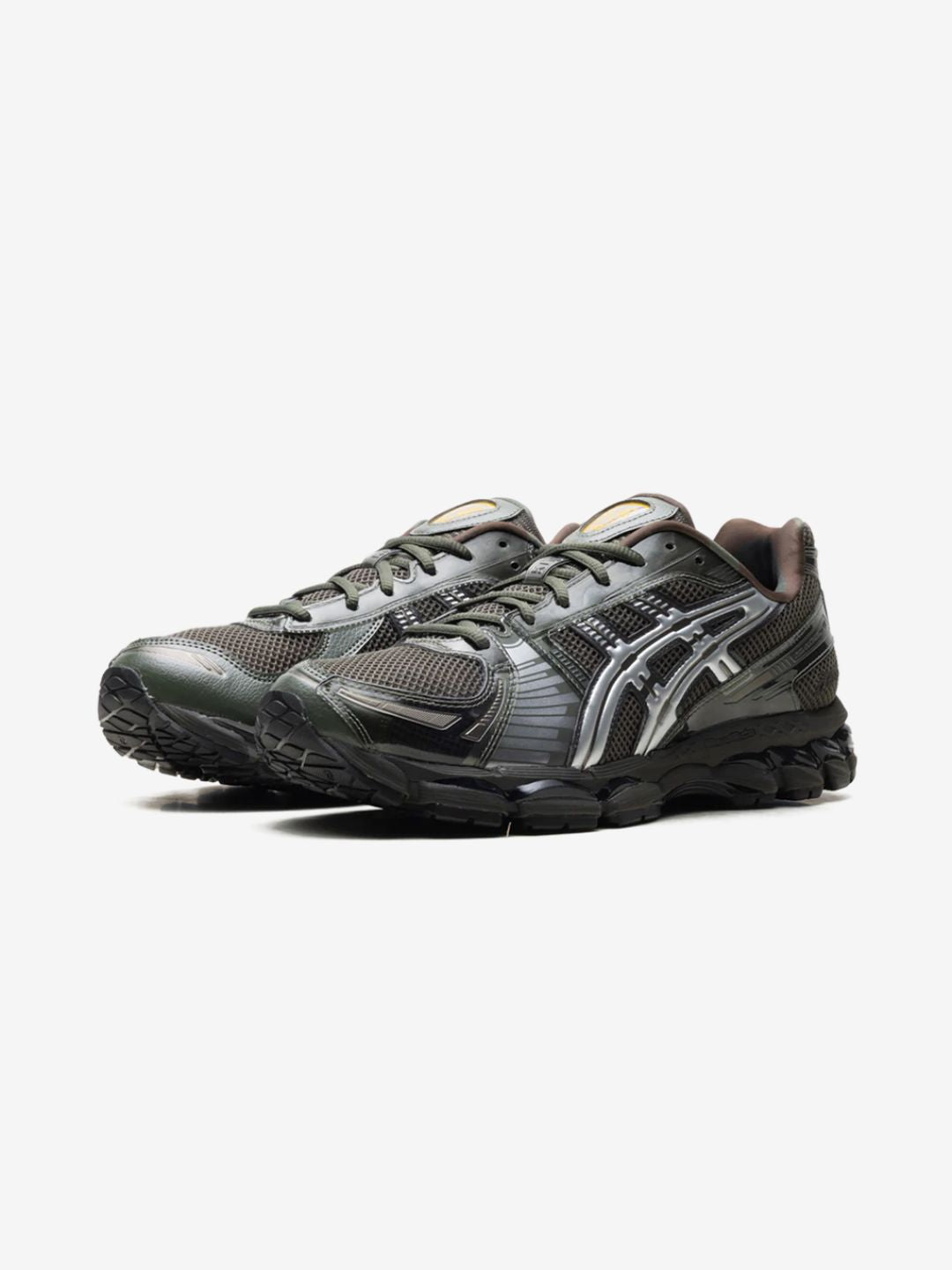 Asics Gel-Kayano 12.1 Kith Marvel vs. Capcom Captain America vs. Guile sneakers basse uomo e donna in mesh, pelle sintetica e