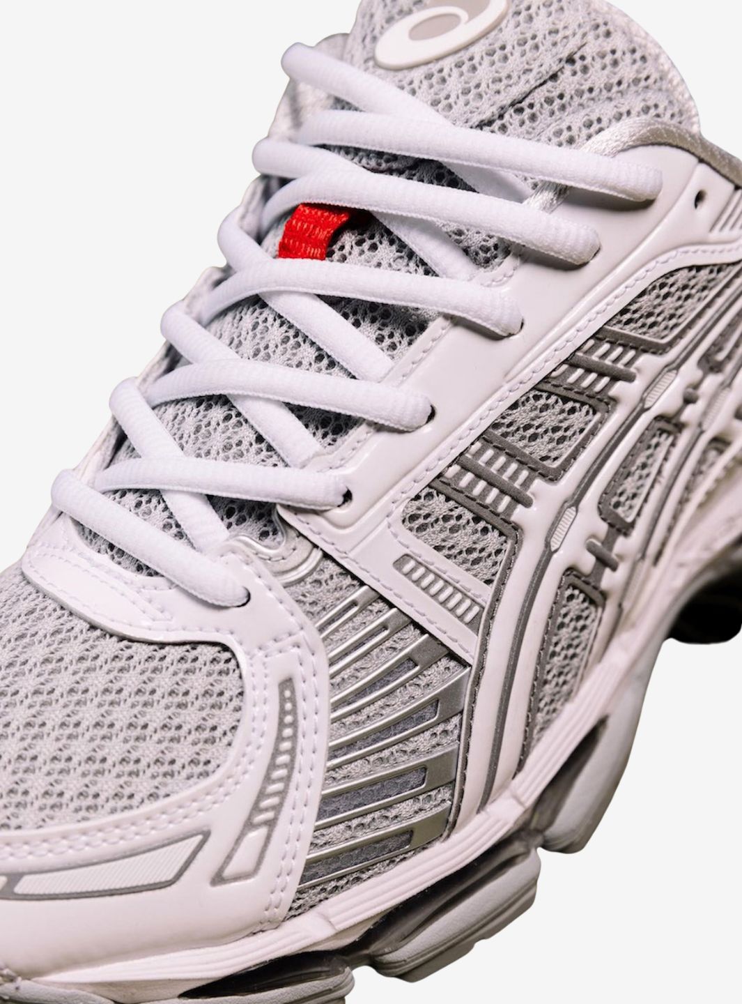 Asics Gel-Kayano 12.1 Up There Natsukashii Glacier Grey sneakers basse uomo e donna in mesh, pelle sintetica e pelle grigio, 