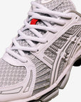 Asics Gel-Kayano 12.1 Up There Natsukashii Glacier Grey sneakers basse uomo e donna in mesh, pelle sintetica e pelle grigio, 