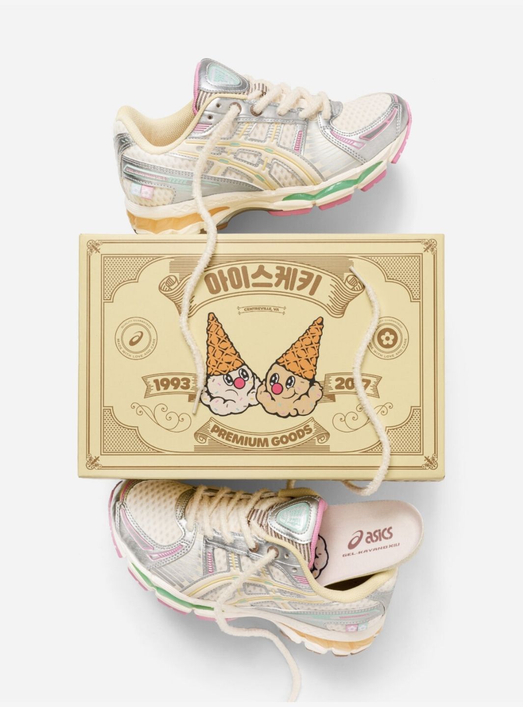 ASICS Gel-Kayano 12.1 x Vandy The Pink Vanilla Crema Uomo Donna - 7