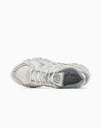 Asics Gel-Kayano 12.1 Cream Smoke Grey sneakers basse uomo e donna in mesh, pelle sintetica e pelle crema grigio, vista dall'