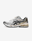 Asics Gel-Kayano 14 Birch Pure Silver sneakers basse uomo e donna in mesh e pelle sintetica beige argento, vista laterale