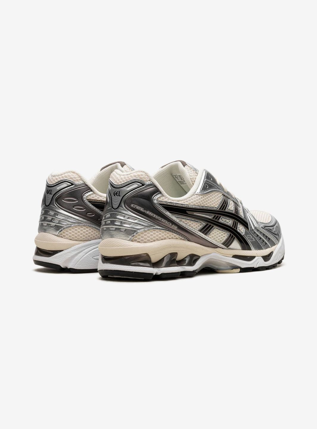 Asics Gel-Kayano 14 Cream Black Metallic Plum sneakers basse uomo e donna in mesh e pelle sintetica crema nero, dettaglio suo