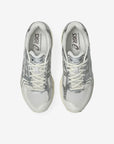 Asics Gel-Kayano 14 Cream Cocoa Powder sneakers basse uomo e donna in mesh e pelle sintetica crema marrone, dettaglio suola