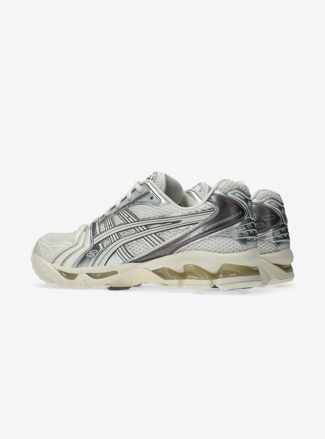Asics Gel-Kayano 14 Cream Cocoa Powder sneakers basse uomo e donna in mesh e pelle sintetica crema marrone, dettaglio tomaia