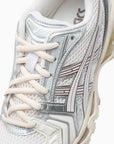 Asics Gel-Kayano 14 Cream Cocoa Powder sneakers basse uomo e donna in mesh e pelle sintetica crema marrone, vista dall'alto