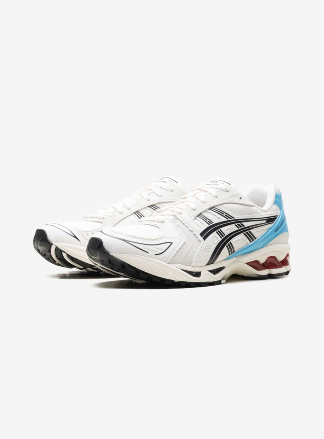Asics Gel-Kayano 14 Kith Marvel vs. Capcom Ryu sneakers basse uomo e donna in mesh e pelle sintetica multicolore, vista front