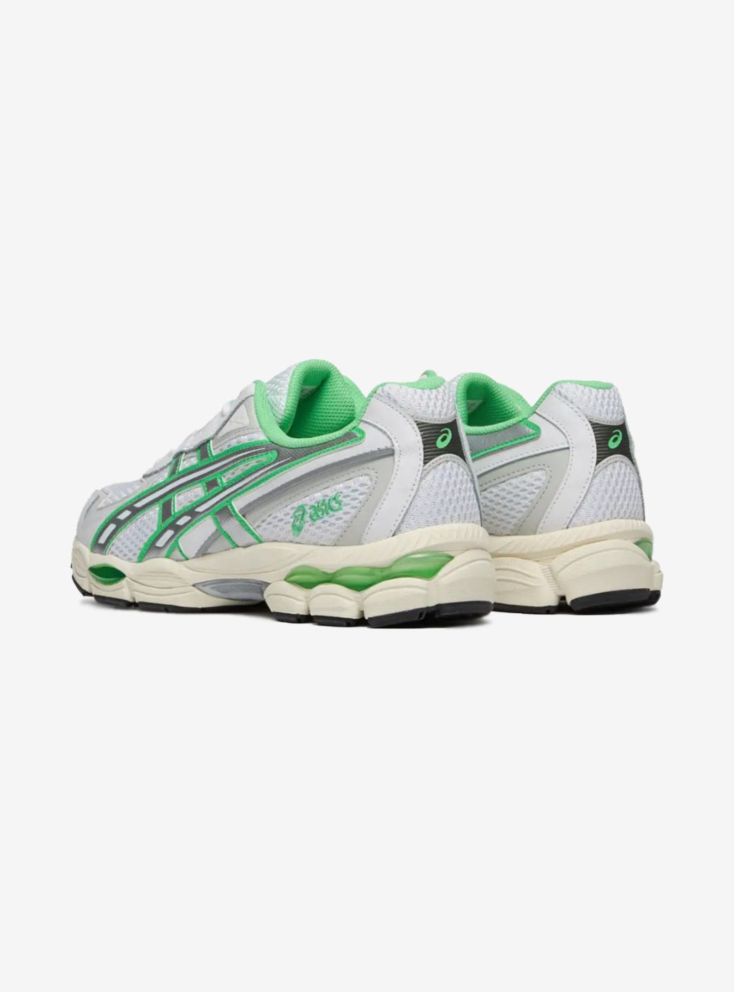 Asics Gel-NYC 2055 White Menthol sneakers basse uomo e donna in mesh e pelle scamosciata bianco verde menta, dettaglio suola