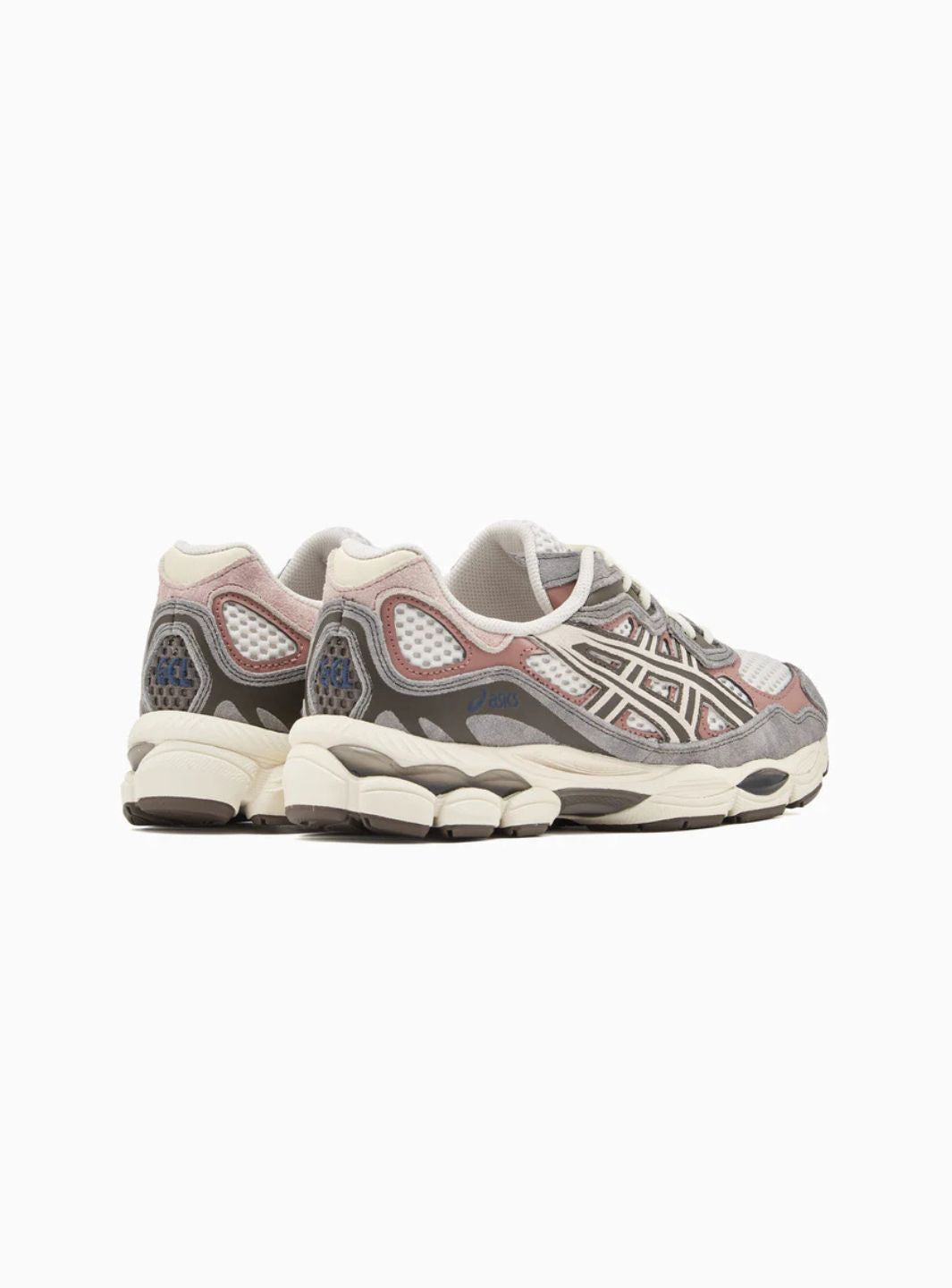 Asics Gel-NYC Birch Driftwood sneakers basse uomo e donna in mesh e pelle scamosciata beige, dettaglio suola