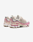 Asics Gel-NYC Cream Mineral Beige Pink sneakers basse uomo e donna in mesh e pelle scamosciata crema beige, dettaglio suola