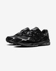 Asics Gel-NYC Graphite Grey Black sneakers basse uomo e donna in mesh e pelle scamosciata nero grigio, vista frontale