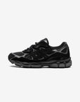 Asics Gel-NYC Graphite Grey Black sneakers basse uomo e donna in mesh e pelle scamosciata nero grigio, vista laterale