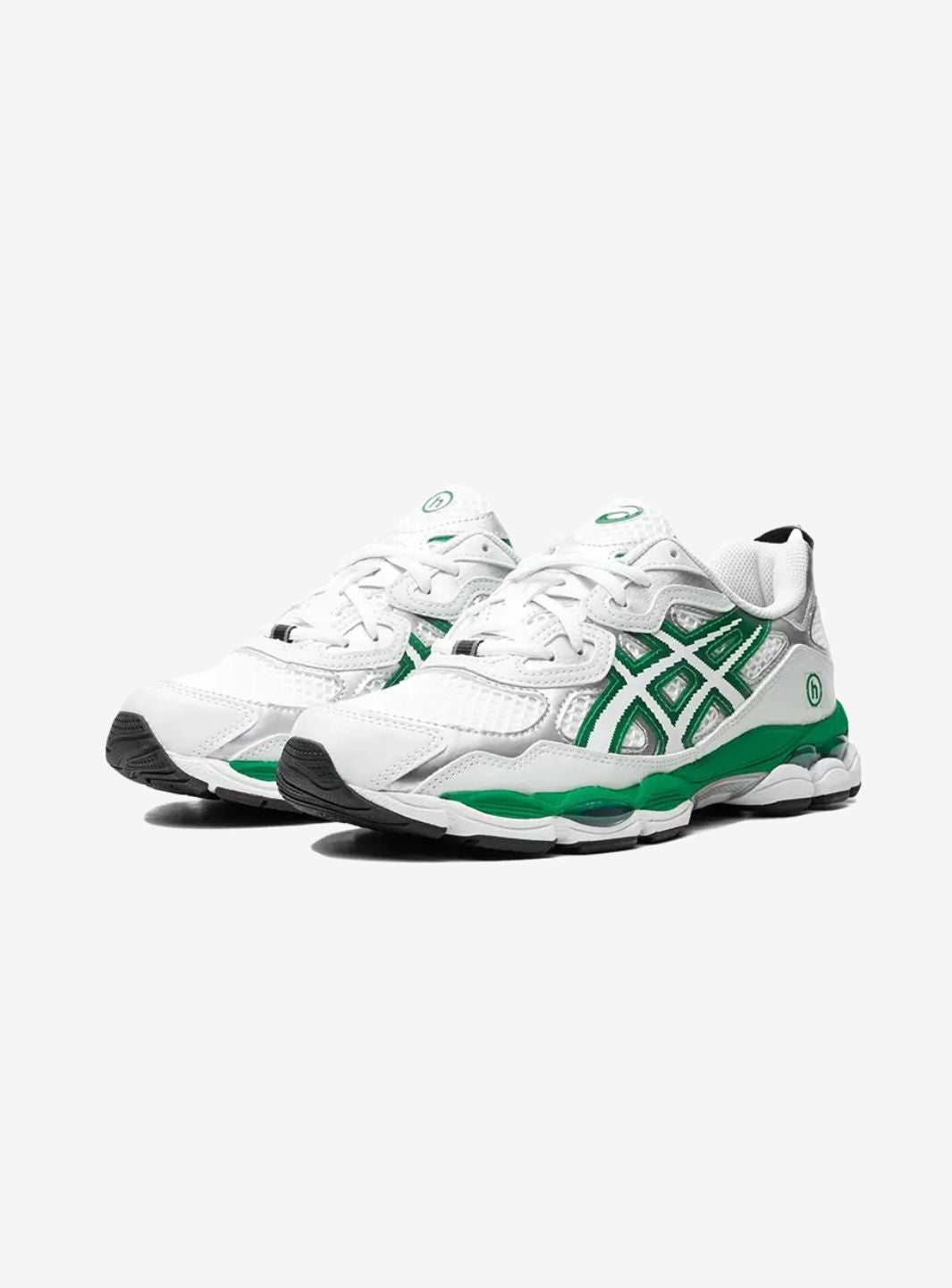Asics Gel-NYC Hidden NY sneakers basse uomo e donna in mesh e pelle scamosciata multicolore, vista frontale