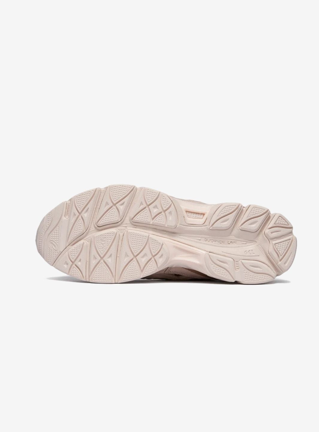 Asics Gel-NYC Mineral Beige sneakers basse uomo e donna in mesh e pelle scamosciata beige, vista posteriore