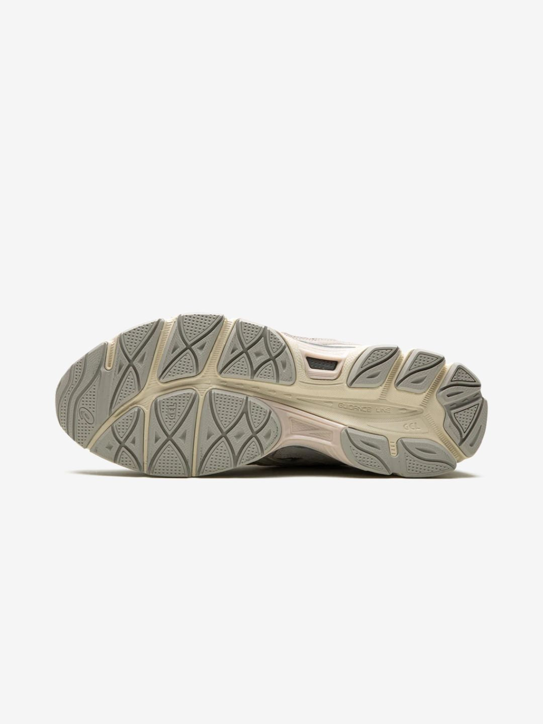 Asics Gel-NYC Oyster Grey sneakers basse uomo e donna in mesh e pelle scamosciata grigio, vista posteriore