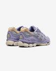 Asics Gel-NYC Piedmont Grey Bluebell sneakers basse uomo e donna in mesh e pelle scamosciata grigio blu, dettaglio suola