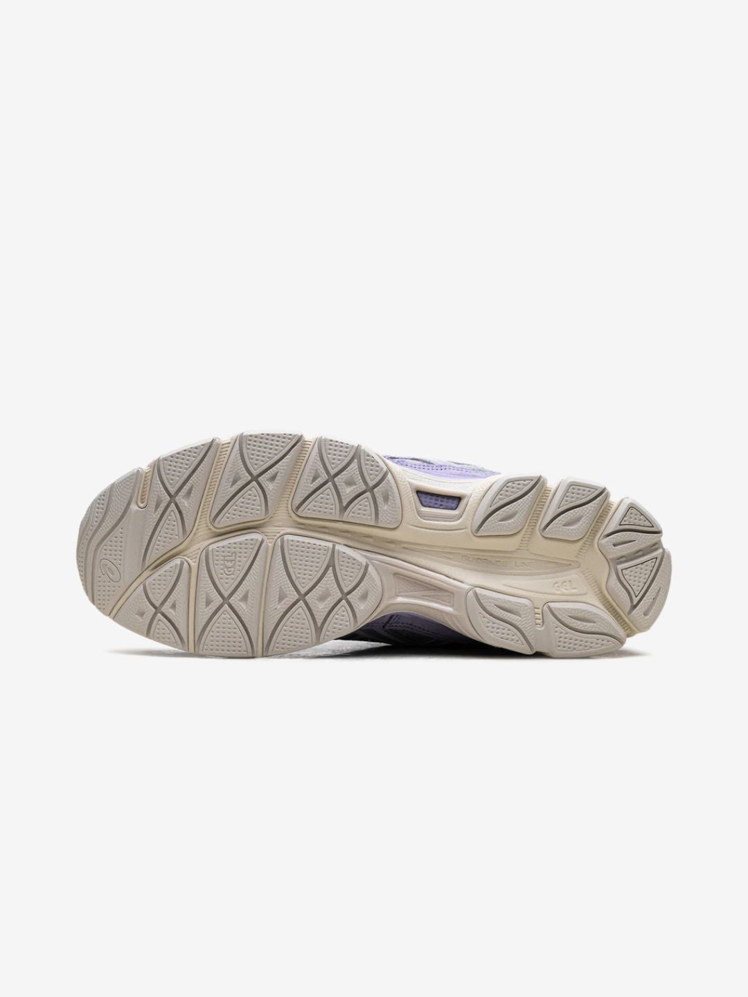 Asics Gel-NYC Piedmont Grey Bluebell sneakers basse uomo e donna in mesh e pelle scamosciata grigio blu, vista posteriore