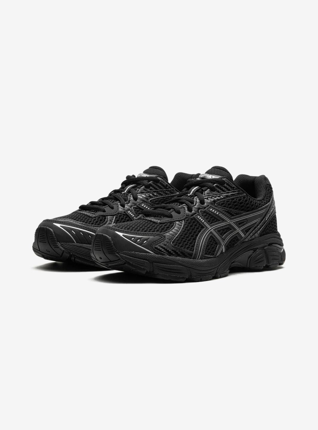 Asics GT-2160 JJJJound Black sneakers basse uomo e donna in mesh e pelle sintetica nero, vista frontale