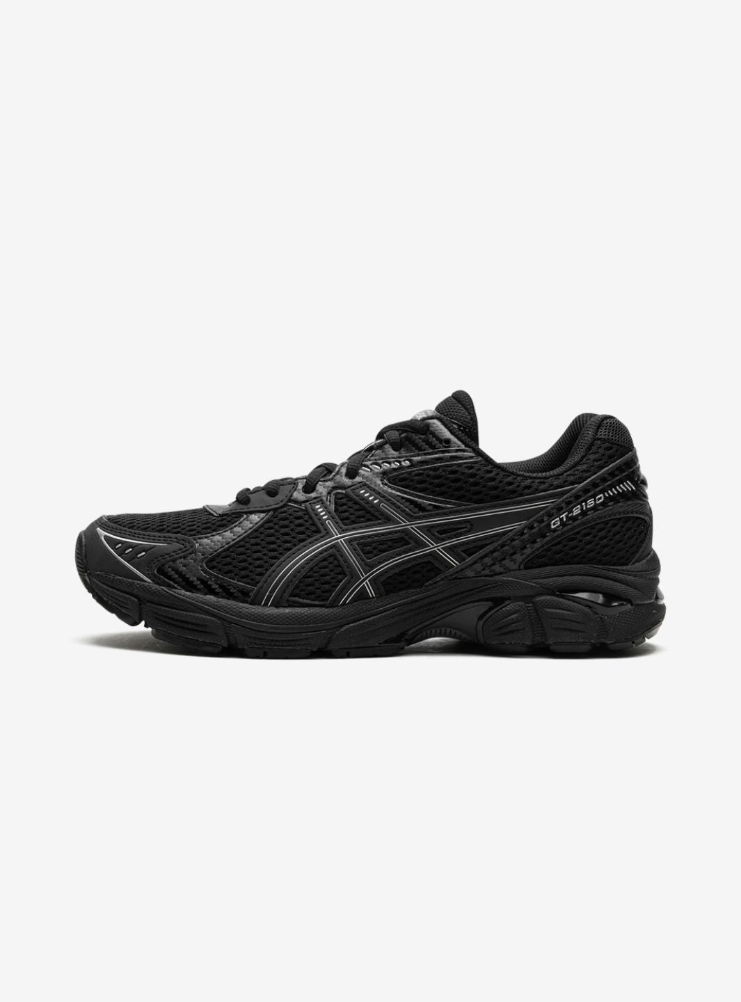 Asics GT-2160 JJJJound Black sneakers basse uomo e donna in mesh e pelle sintetica nero, vista laterale