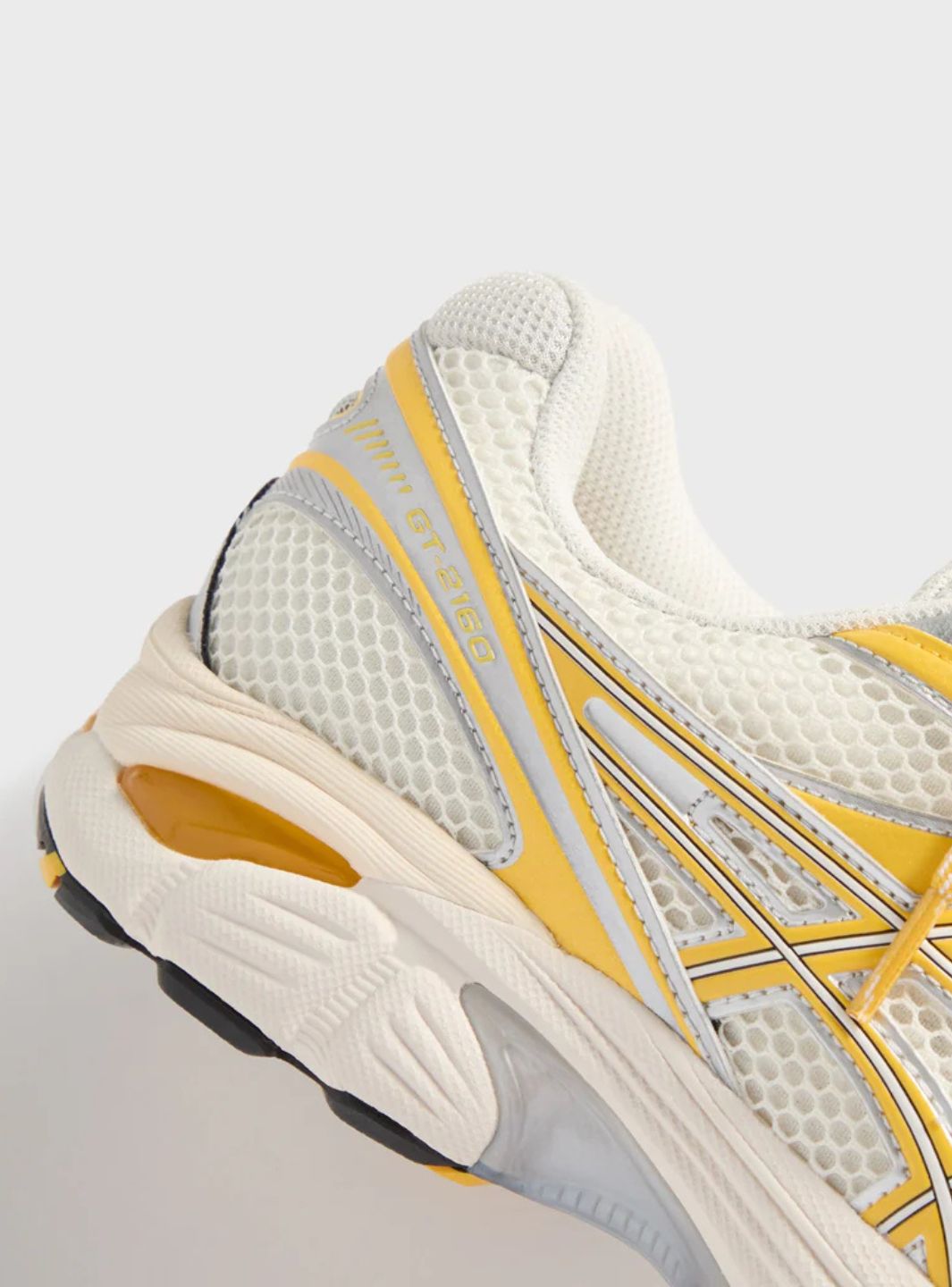 Asics GT-2160 Kith Cream Solar Power (2025) sneakers basse uomo e donna in mesh e pelle sintetica crema, dettaglio suola